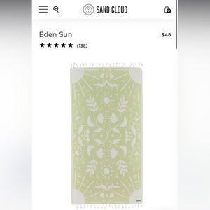 Sand Cloud Eden Towel, NWT